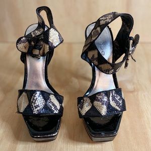 Bebe Snake Skin Heels